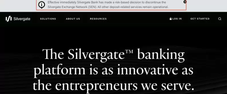 Silvergate暂停全部存提网络 Circle声明:USDC储备已转其他银&行