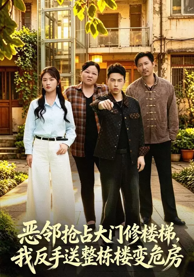 短剧《恶邻抢占大门修楼梯，我反手送整栋楼变危房》剧情介绍