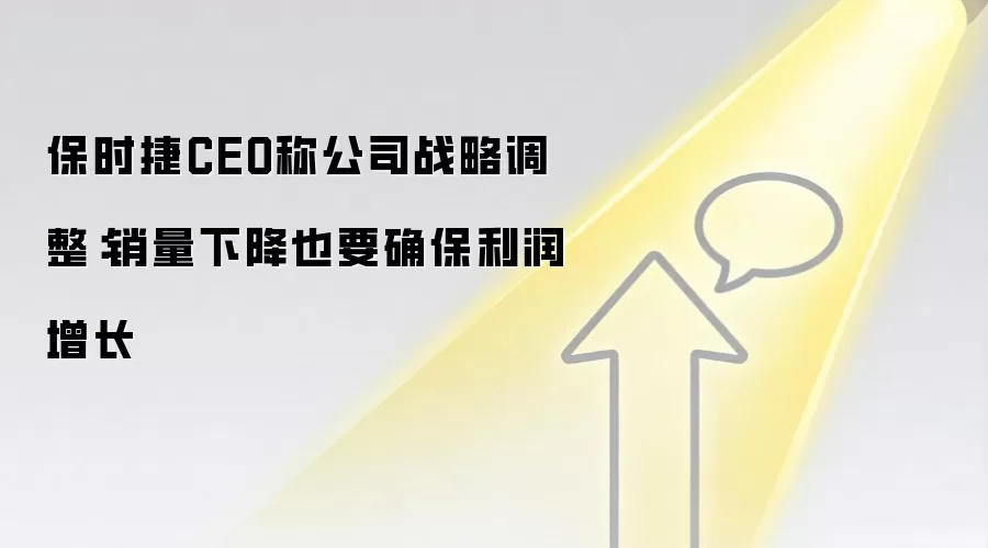 保时捷CEO称公司战略调整：销量下降也要确保利润增长