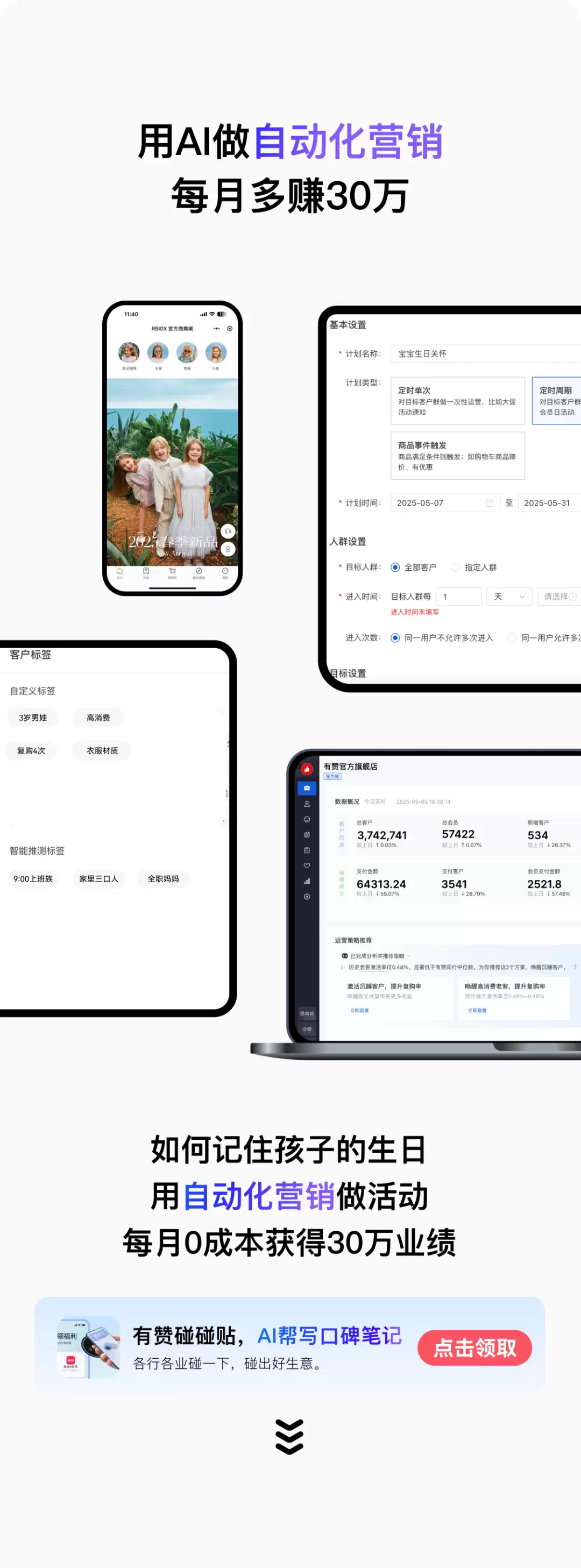用AI做自动化生日关怀营销，这个商家每月多赚30万。