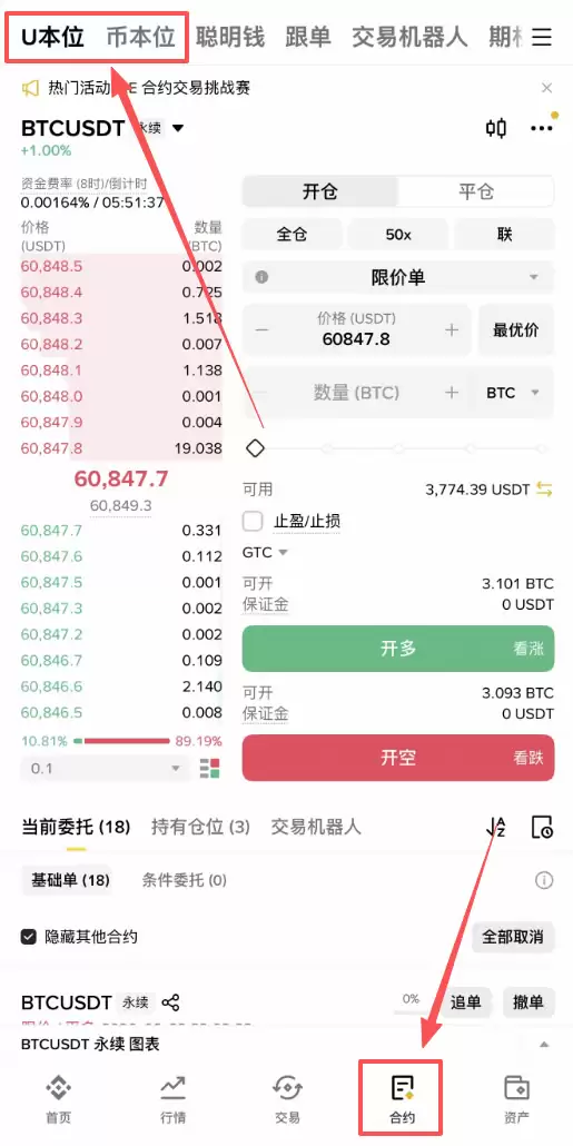 比特币合约交易怎么玩？