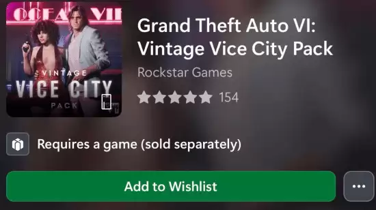 GTA6罪恶都市复古礼包上线Xbox商店，限时免费赠予预