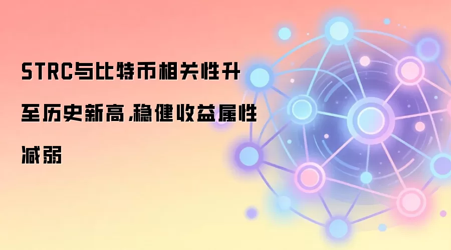 STRC与比特币相关性升至历史新高，稳健收益属性减弱