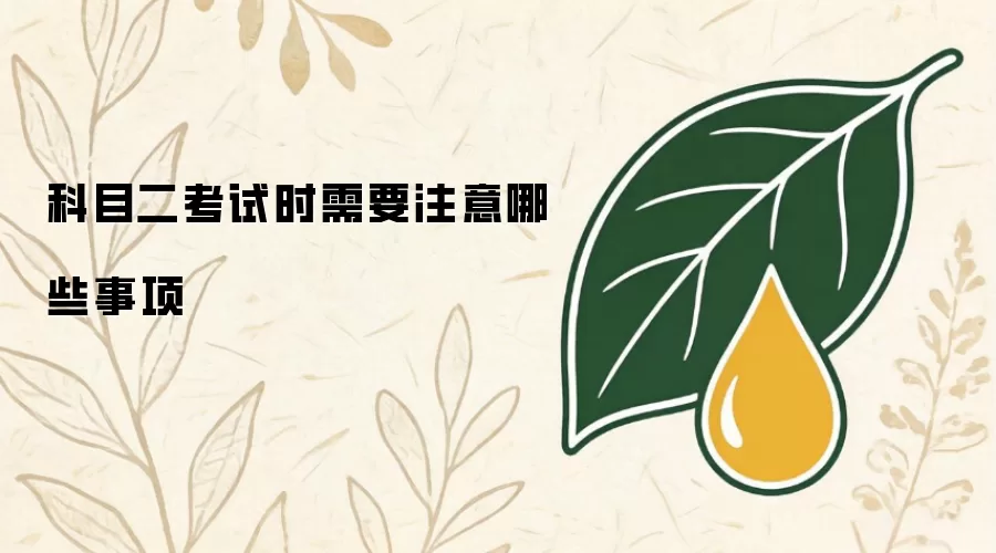 科目二考试时需要注意哪些事项