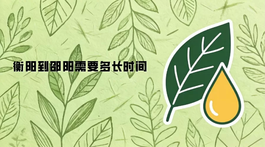 衡阳到邵阳需要多长时间