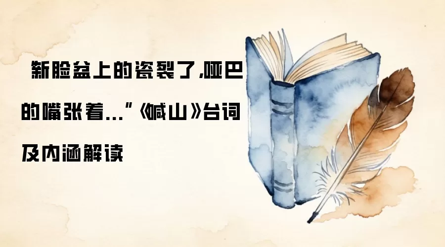 “新脸盆上的瓷裂了，哑巴的嘴张着...”《喊山》台词及内涵解读