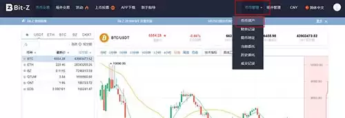 Bit-Z交易平台数字货币充值与变钱教程
