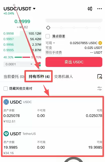 USDC怎么换成USDT？币安现货交易换币步骤2026
