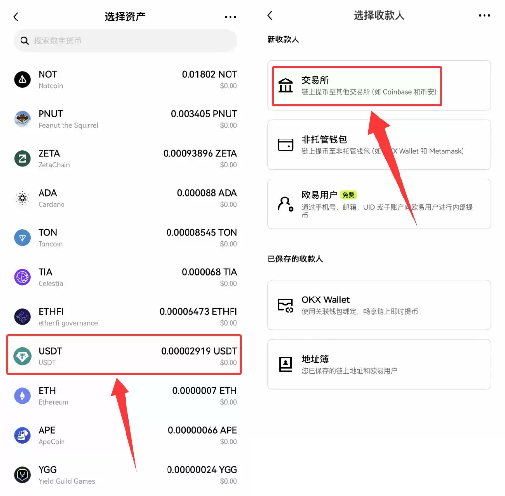 第二步：欧易提币具体操作步骤_图2