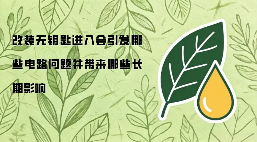 改装无钥匙进入会引发哪些电路问题并带来哪些长期影响
