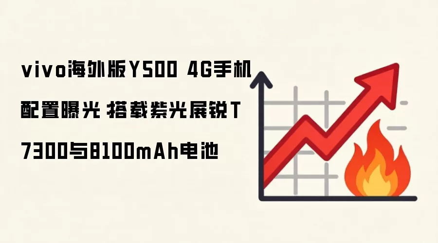 vivo海外版Y500 4G手机配置曝光:搭载紫光展锐T7300与8100mAh电池