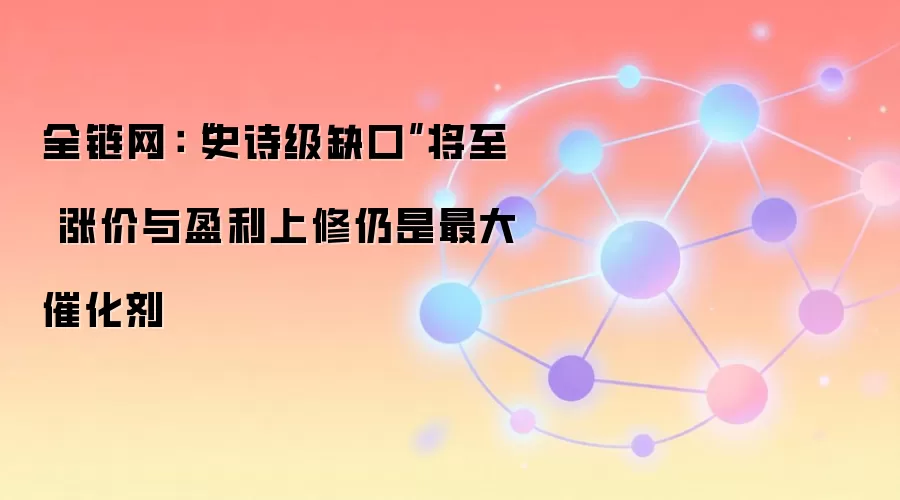 全链网：“史诗级缺口”将至 涨价与盈利上修仍是最大催化剂