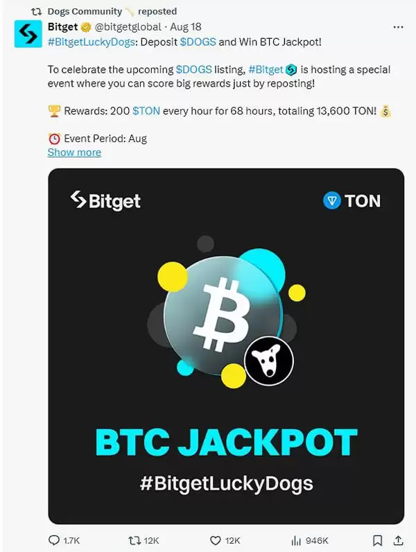 TON生态DOGS空投即将来临 市值有望超Notcoin 头部交易所上演抢用户大战
