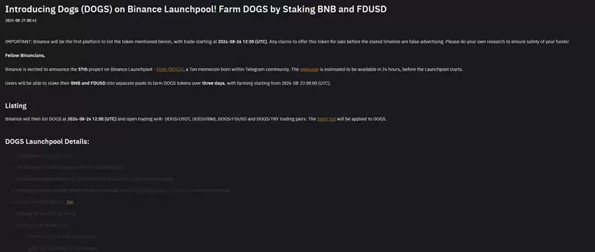 TON生态DOGS空投即将来临 市值有望超Notcoin 头部交易所上演抢用户大战