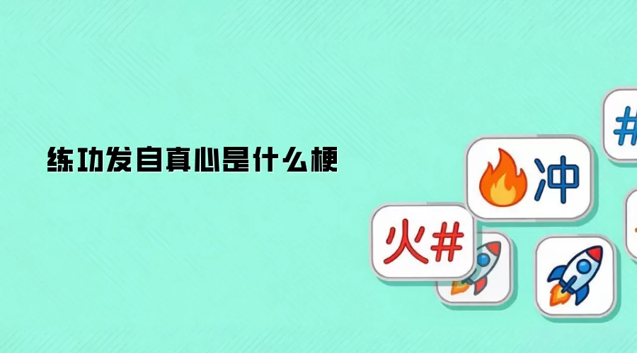 练功发自真心是什么梗