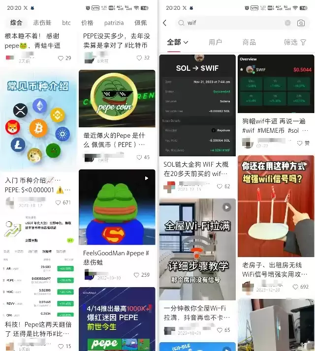 对比DOGE行情与社媒热度关联,PEPE和WIF见顶了吗？