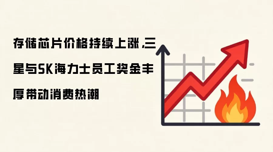 存储芯片价格持续上涨，三星与SK海力士员工奖金丰厚带动消费热潮
