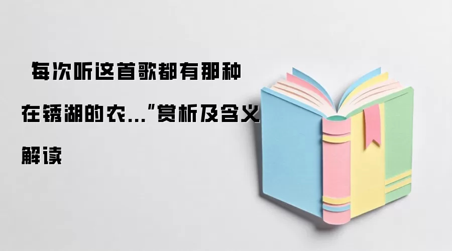“每次听这首歌都有那种在锈湖的农...”赏析及含义解读