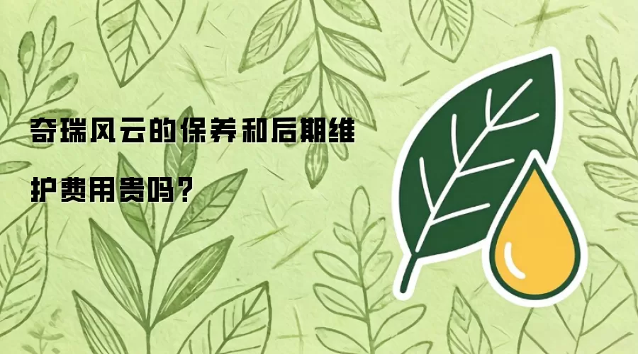 奇瑞风云的保养和后期维护费用贵吗？