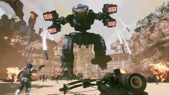 《铁砂》8月21日正式推出 多人合作泰坦狩猎机甲FPS