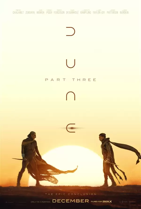 好莱坞科幻巨制大结局！《沙丘3》新预告发布：12月18日上映