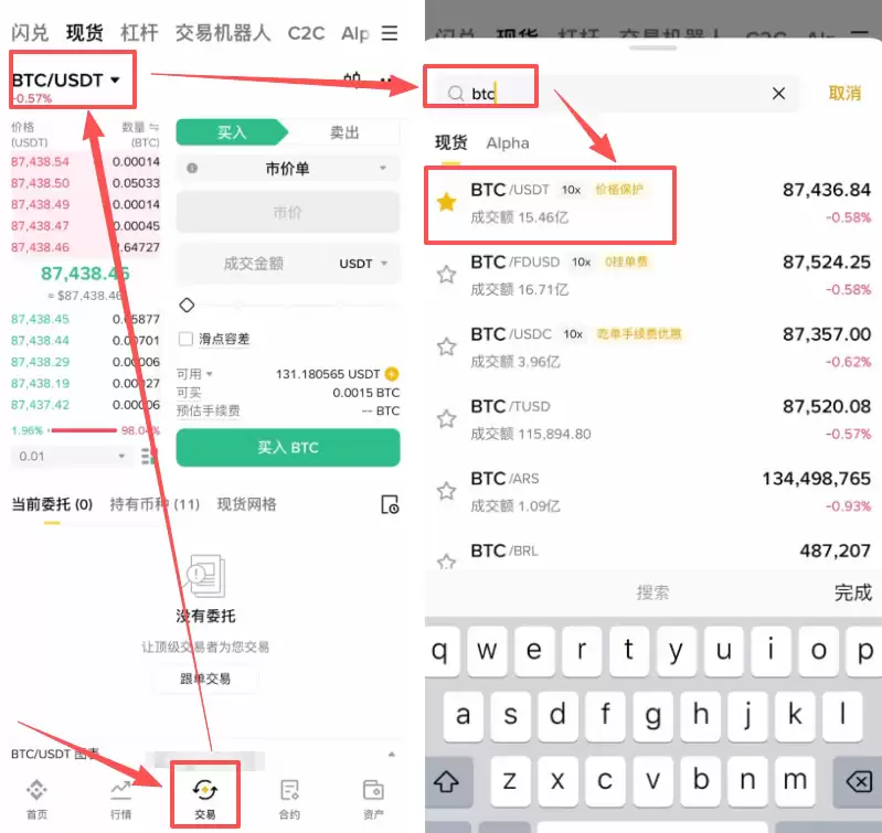 现货交易——限价单 vs 市价单