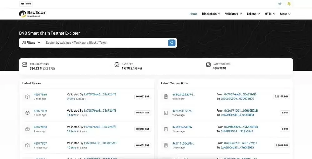 关于BNB Chain测试网