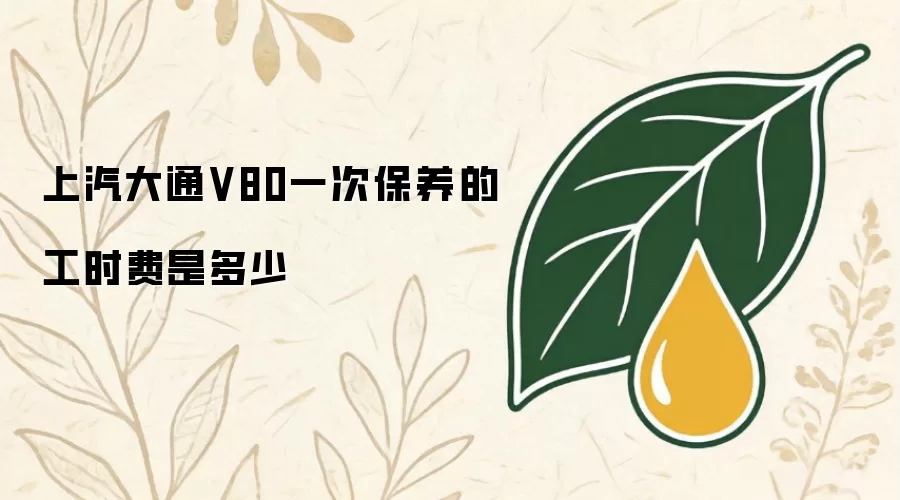 上汽大通V80一次保养的工时费是多少