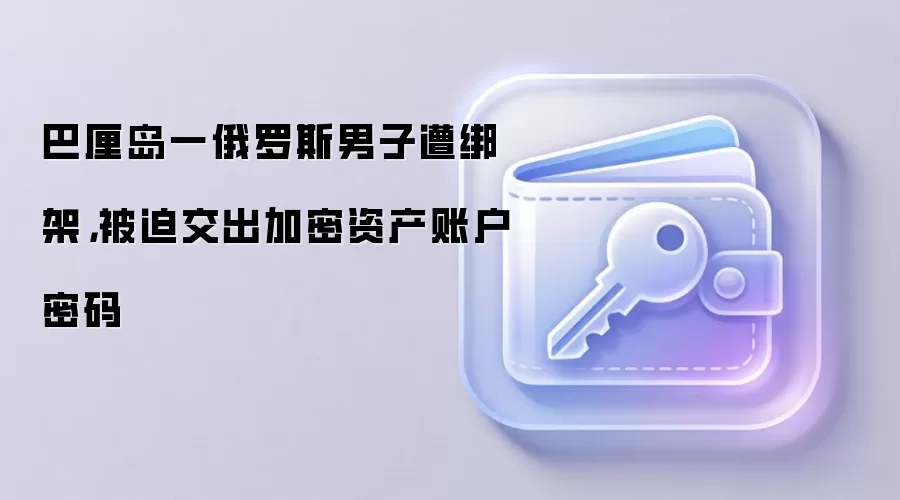 巴厘岛一俄罗斯男子遭绑架，被迫交出加密资产账户密码