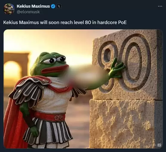 马斯克推特更名为Kekius Maximus、换头像引爆PEPE等Meme!不爱狗狗币了?