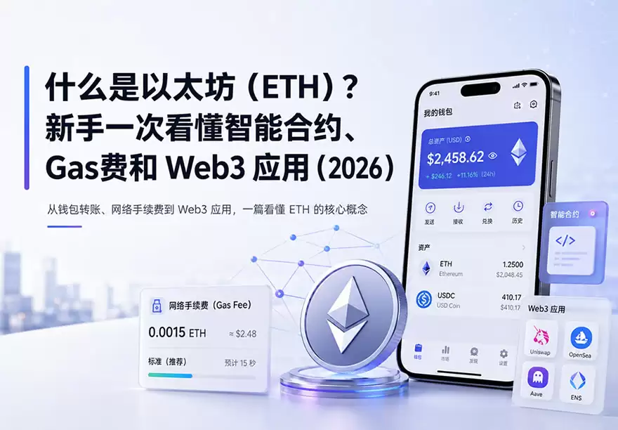 什么是以太坊(ETH)？以太坊智能合约、Gas费和Web3应用全解析