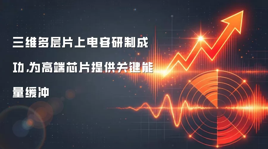 三维多层片上电容研制成功，为高端芯片提供关键能量缓冲