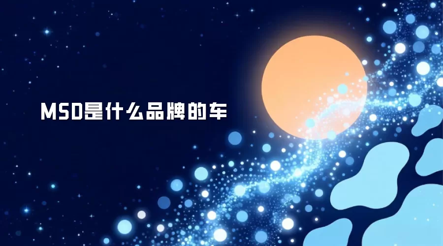 MSD是什么品牌的车