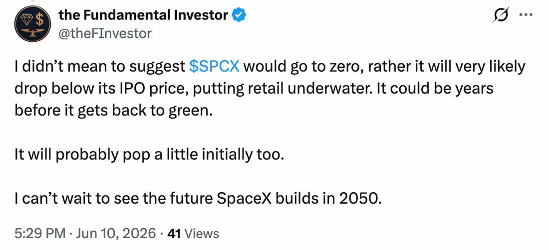 SpaceX IPO 大动作!巨鲸 2230 万建仓 SPCX,30% 溢价意味着什么?
