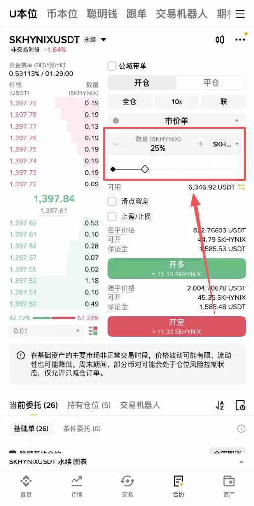 币安SK海力士合约怎么做多做空？SKHYNIX做多做空操作步骤教程