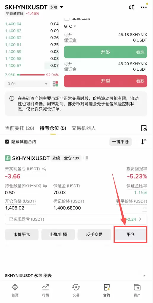 币安SK海力士合约怎么做多做空？SKHYNIX做多做空操作步骤教程