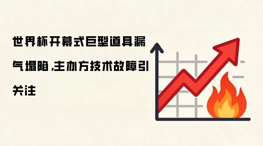 世界杯开幕式巨型道具漏气塌陷,主办方技术故障引关注