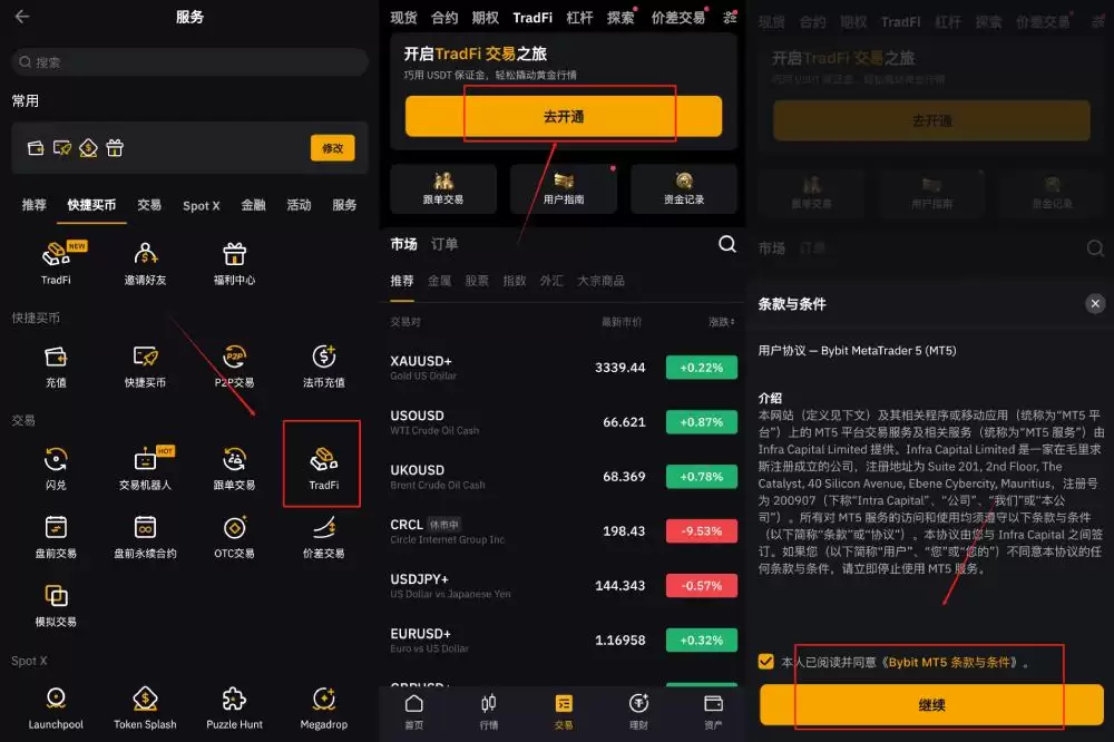 Bybit购买美股教学