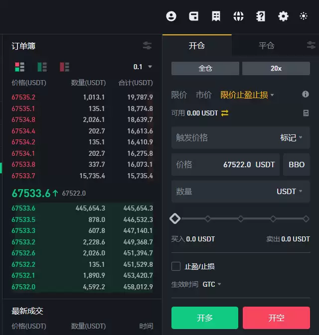 币安APP合约止盈止损参数说明截图