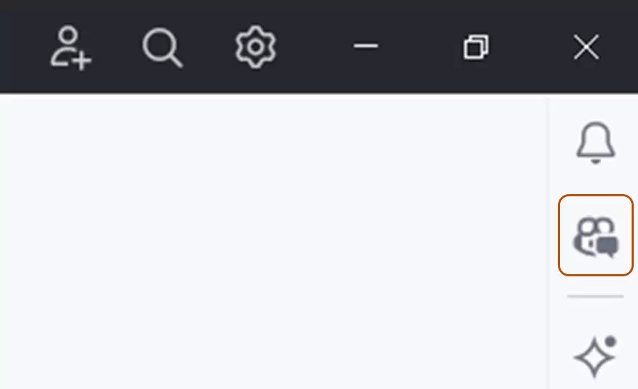 JetBrains IDE 窗口右侧的 GitHub Copilot Chat 图标