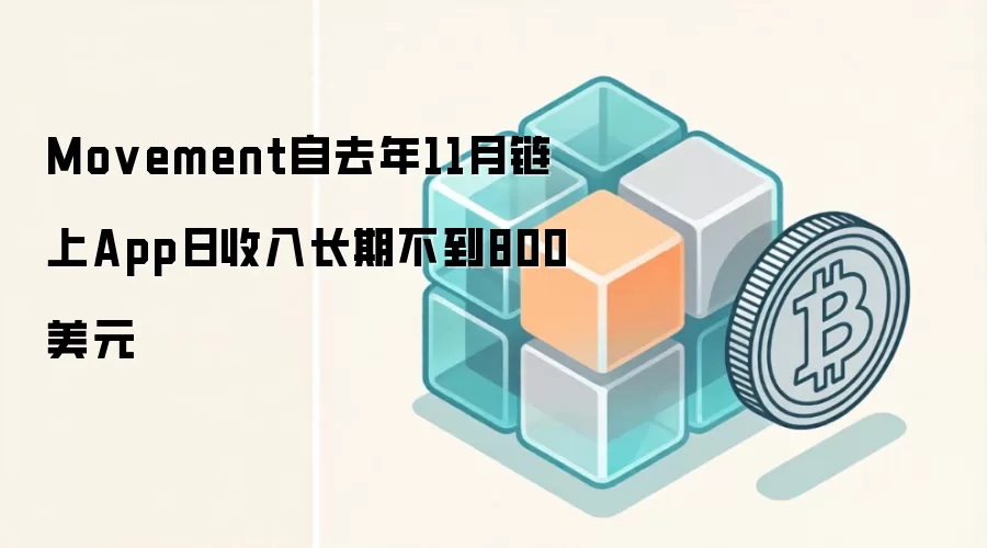 Movement自去年11月链上App日收入长期不到800美元