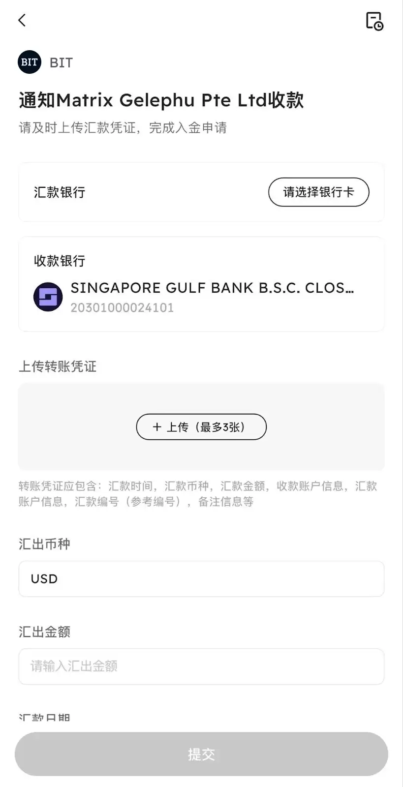 BIT美股-银&行电汇入金图文教程指南