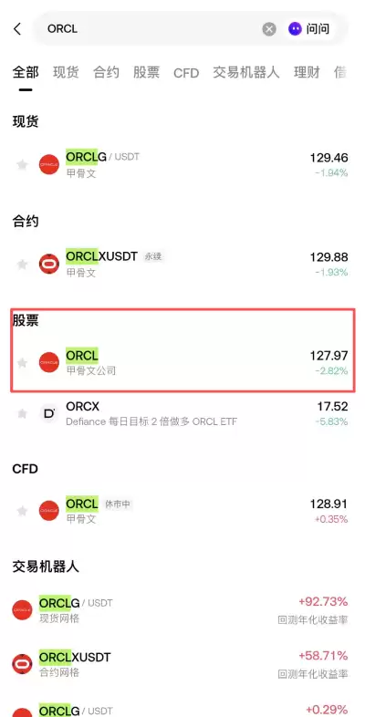 Gate买入ORCL甲骨文股票教学