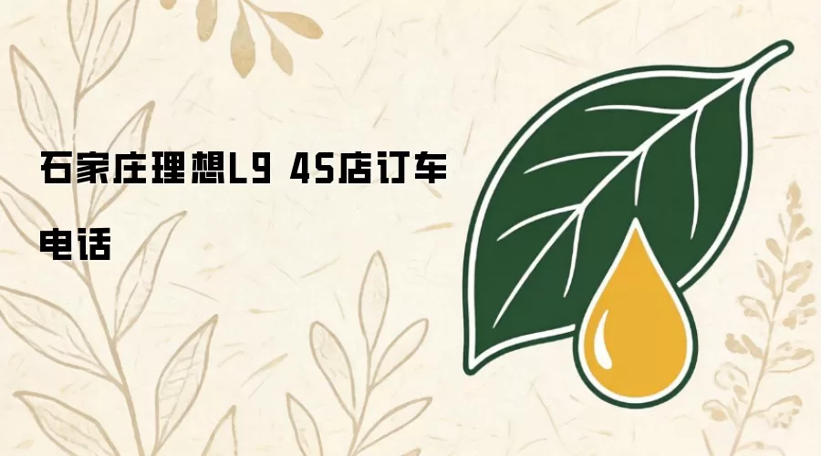 石家庄理想L9 4S店订车电话