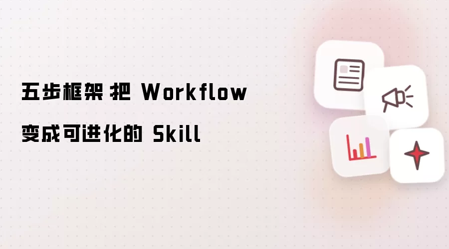 五步框架：把 Workflow 变成可进化的 Skill