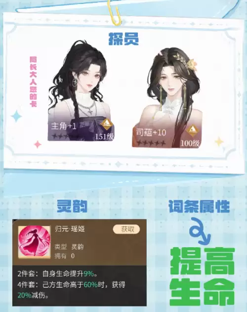 心跳陷落灵韵怎么搭配-各角色灵韵搭配指南