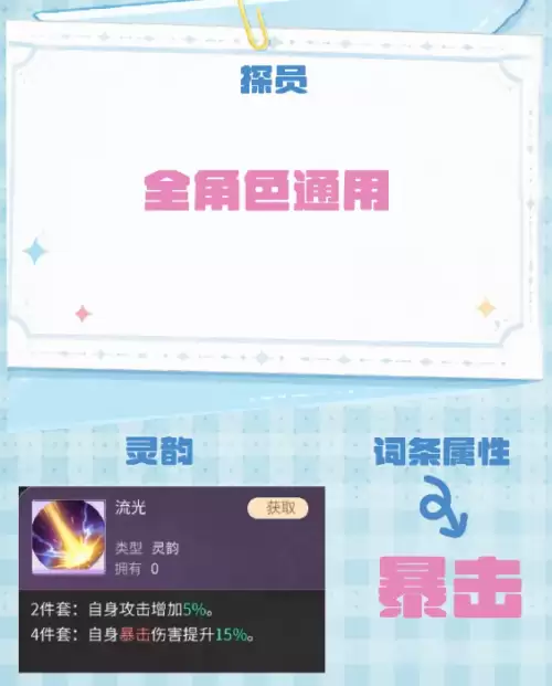 心跳陷落灵韵怎么搭配-各角色灵韵搭配指南