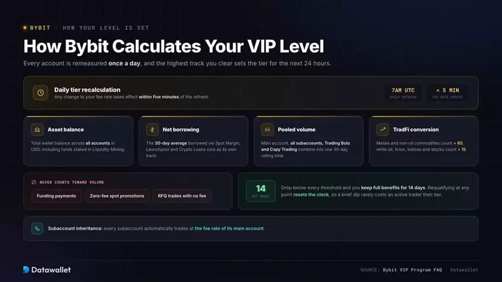 Bybit 如何计算您的 VIP 等级