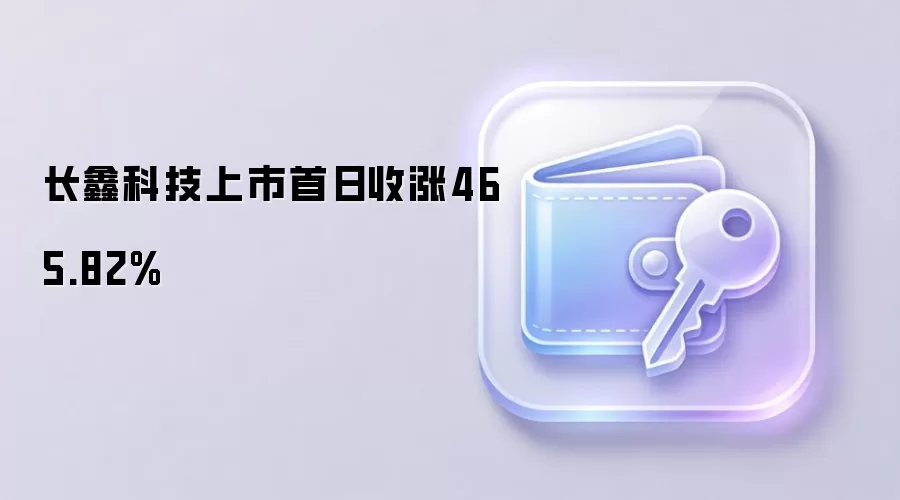 长鑫科技上市首日收涨465.82%