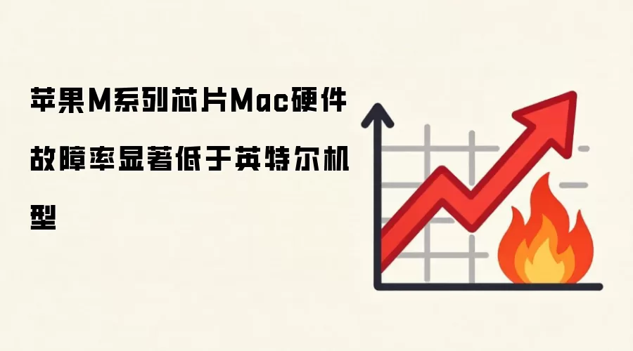 苹果M系列芯片Mac硬件故障率显著低于英特尔机型